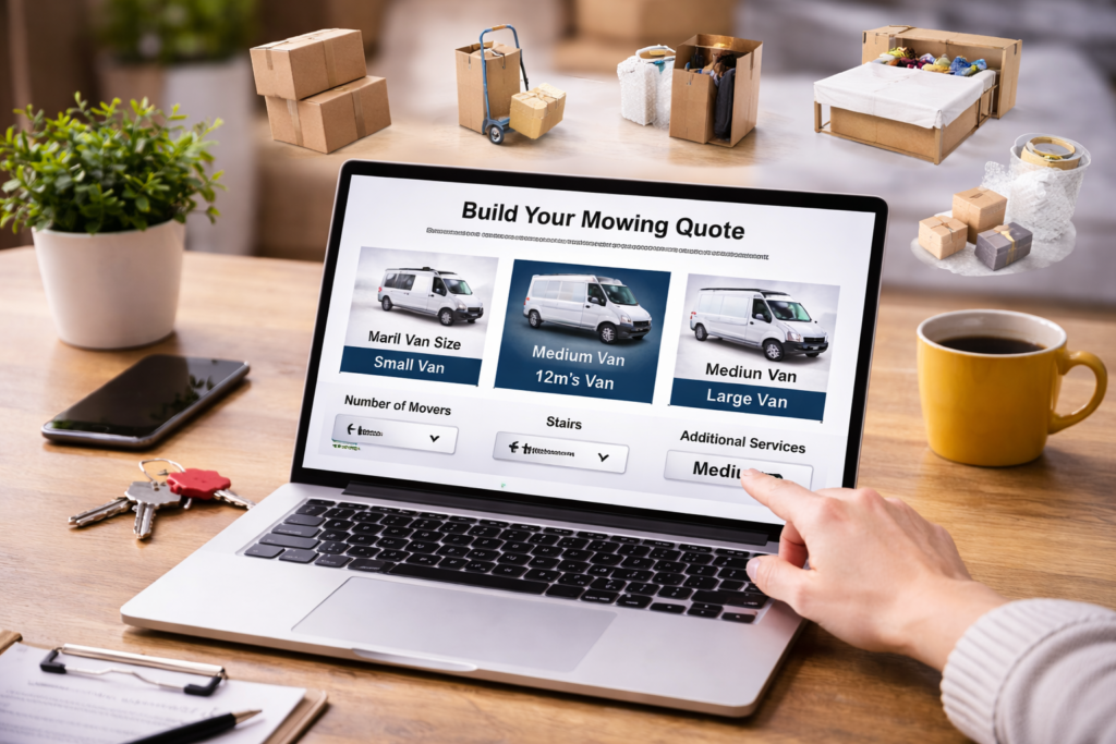 removals quote Manchester survey-led planning with a removals adviser and customer