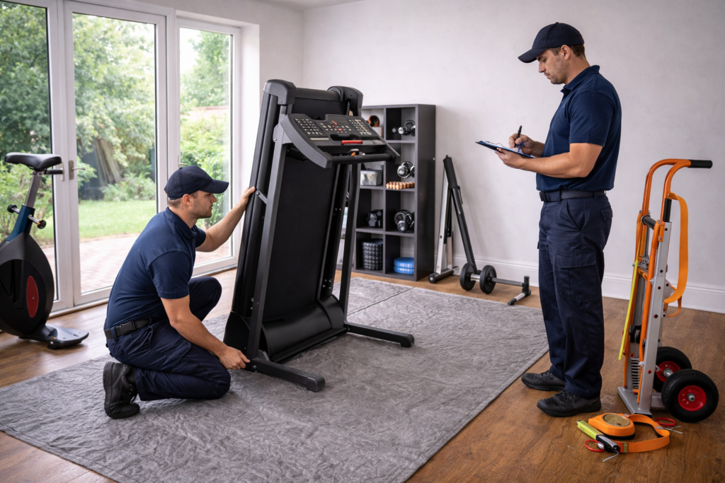 gym equipment movers Manchester planning a treadmill move